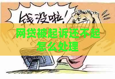 网贷被起诉还不起怎么处理