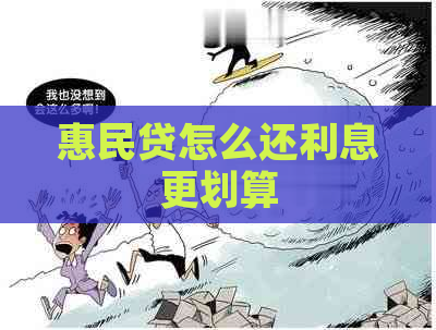 惠民贷怎么还利息更划算