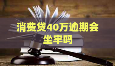 消费贷40万逾期会坐牢吗