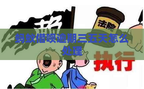 蚂蚁借呗逾期三五天怎么处理