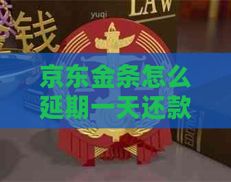 京东金条怎么延期一天还款解决方法