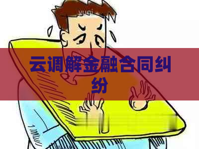 云调解金融合同纠纷