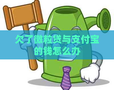 欠了微粒贷与支付宝的钱怎么办