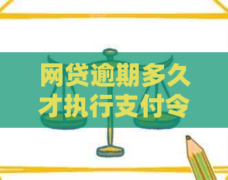 网贷逾期多久才执行支付令的相关规定