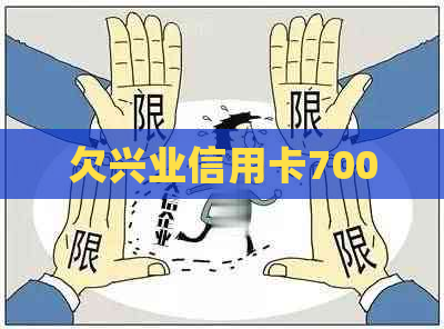 欠兴业信用卡7000