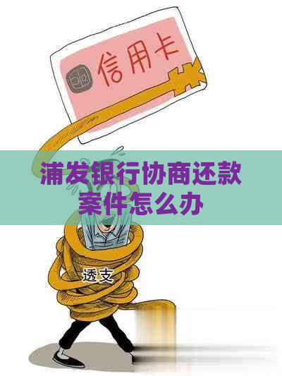 浦发银行协商还款案件怎么办