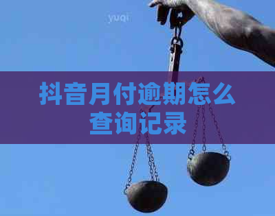 抖音月付逾期怎么查询记录