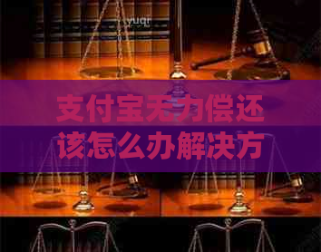 支付宝无力偿还该怎么办解决方法