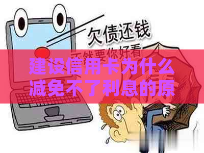 建设信用卡为什么减免不了利息的原因是什么