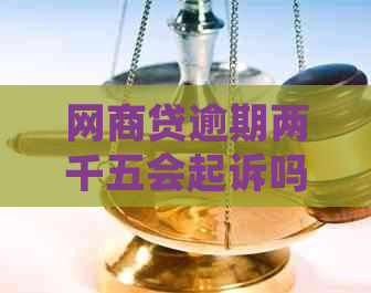 网商贷逾期两千五会起诉吗