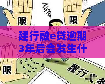 建行融e贷逾期3年后会发生什么