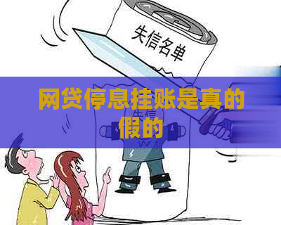 网贷停息挂账是真的假的