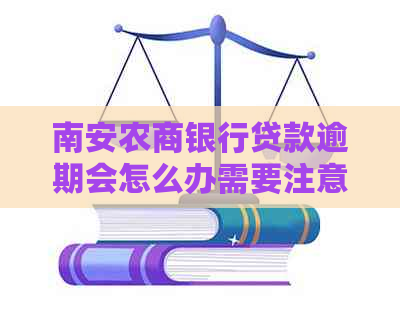 南安农商银行贷款逾期会怎么办需要注意的事项