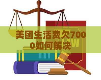 美团生活费欠7000如何解决