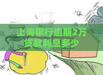 上海银行逾期2万贷款利息多少