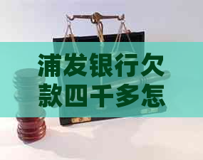 浦发银行欠款四千多怎么办解决方法