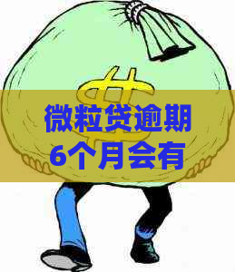 微粒贷逾期6个月会有什么后果