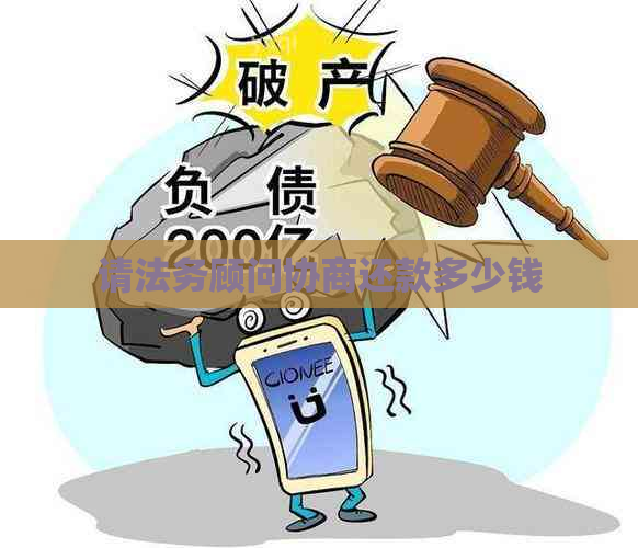 请法务顾问协商还款多少钱