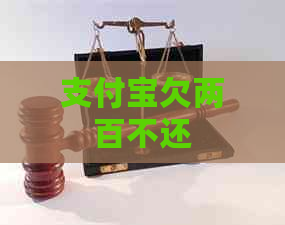 支付宝欠两百不还