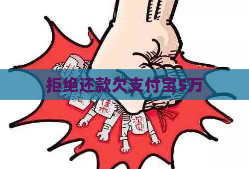 拒绝还款欠支付宝5万