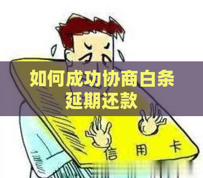 如何成功协商白条延期还款