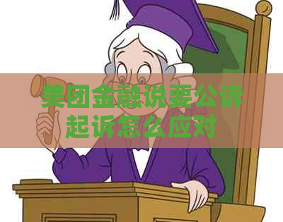 美团金融说要公诉起诉怎么应对