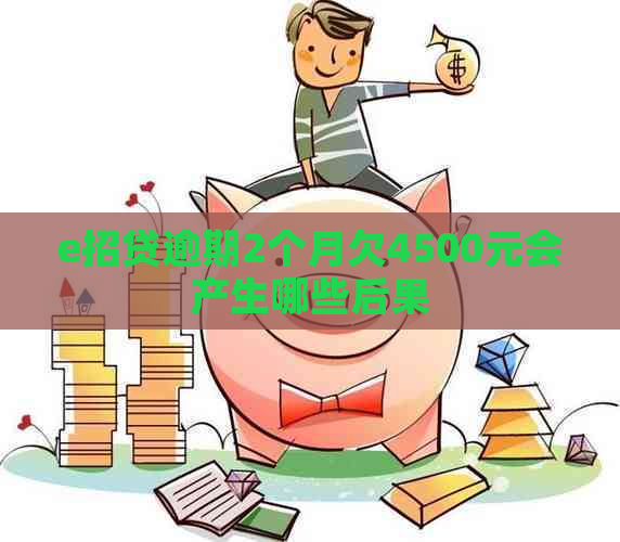 e招贷逾期2个月欠4500元会产生哪些后果