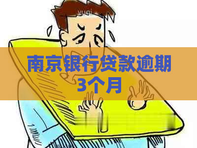 南京银行贷款逾期3个月