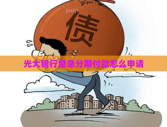 光大银行免息分期付款怎么申请