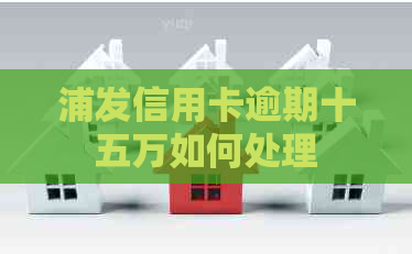 浦发信用卡逾期十五万如何处理