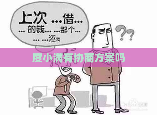 度小满有协商方案吗