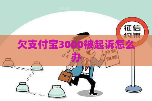 欠支付宝3000被起诉怎么办