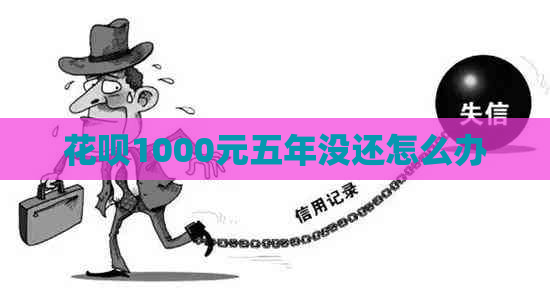 花呗1000元五年没还怎么办