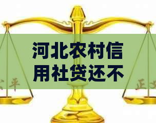 河北农村信用社贷还不上会怎么办