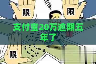 支付宝20万逾期五年了