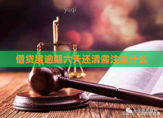 借贷宝逾期六天还清需注意什么