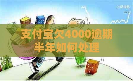 支付宝欠4000逾期半年如何处理