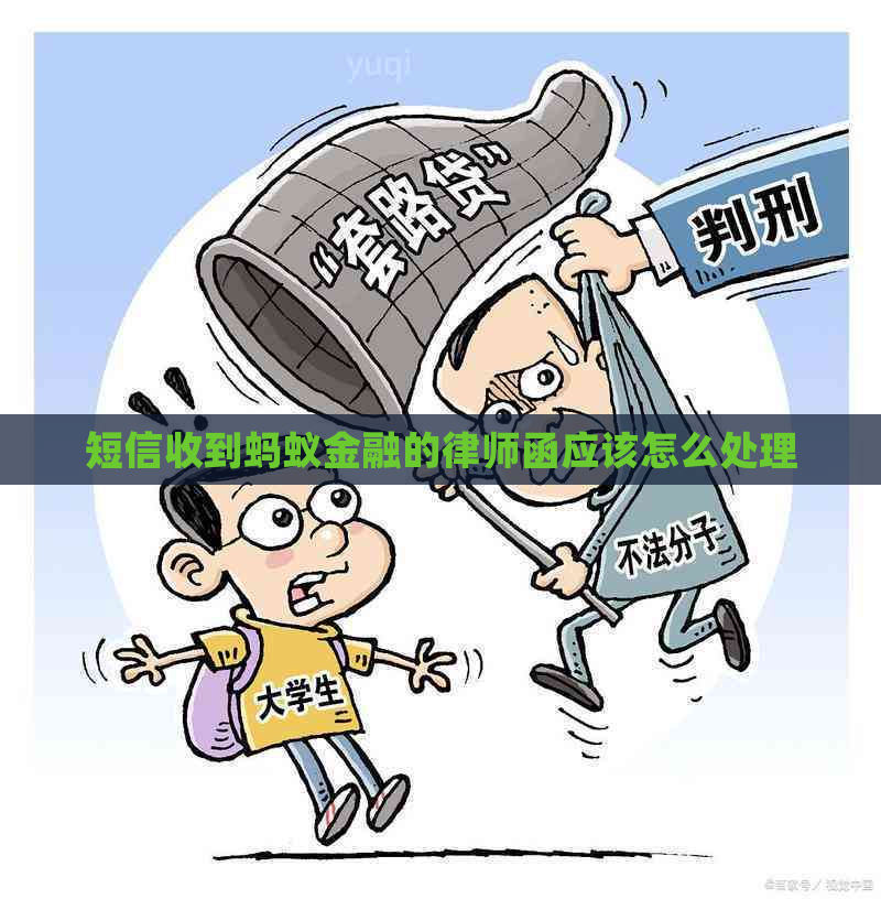 短信收到蚂蚁金融的律师函应该怎么处理