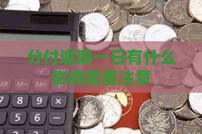 分付逾期一日有什么影响需要注意