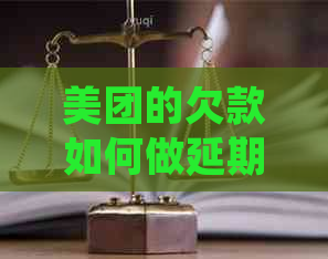 美团的欠款如何做延期还款申请流程介绍