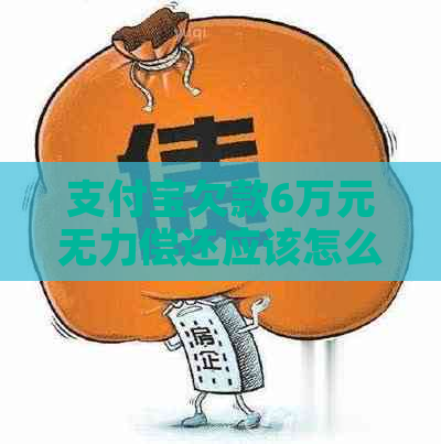 支付宝欠款6万元无力偿还应该怎么办