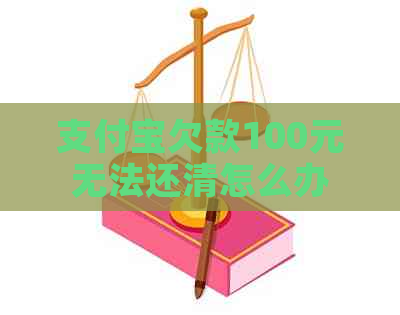 支付宝欠款100元无法还清怎么办