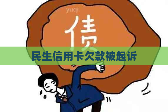 民生信用卡欠款被起诉