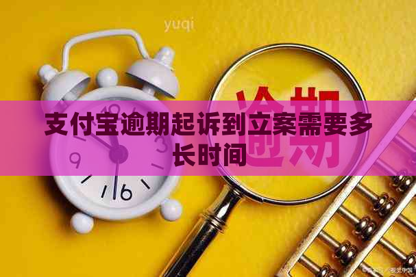 支付宝逾期起诉到立案需要多长时间