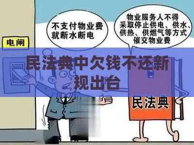 民法典中欠钱不还新规出台