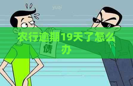 农行逾期19天了怎么办