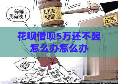 花呗借呗5万还不起怎么办怎么办