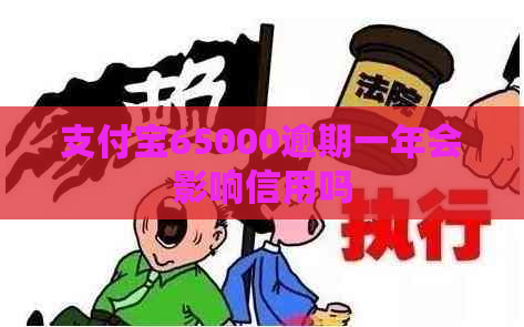 支付宝65000逾期一年会影响信用吗