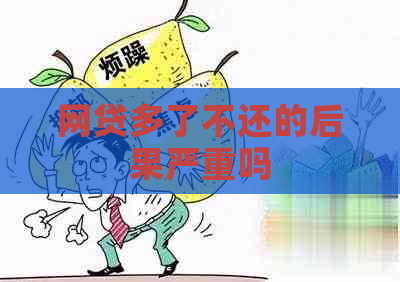 网贷多了不还的后果严重吗