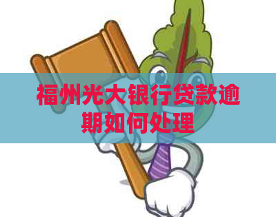 福州光大银行贷款逾期如何处理